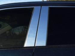 Quality Automotive Accessories - QAA PP19180 4Pc Stainless Steel Pillar Trim for 2019-2025 Toyota Rav4 - Image 1