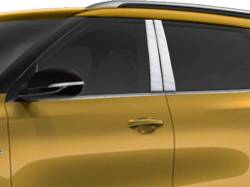 Quality Automotive Accessories - QAA PP71860 4Pc Stainless Steel Pillar Trim for 2021-2025 Kia Seltos - Image 1