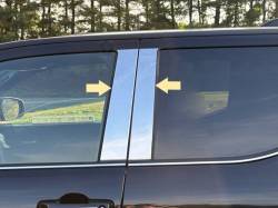 Quality Automotive Accessories - QAA PP74172 4Pc Stainless Steel Pillar Trim for 2024-2025 Toyota Tacoma - Image 2