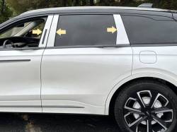 Quality Automotive Accessories - QAA PP74661 6Pc Stainless Steel Pillar Trim for 2024-2025 Lincoln Nautilus - Image 1