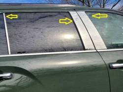 Quality Automotive Accessories - QAA PP73141 6Pc Stainless Steel Pillar Trim for 2023-2025 Toyota Sequoia - Image 1