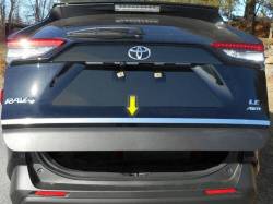 Quality Automotive Accessories - QAA RD19180 1Pc Stainless Steel Rear Deck Accent for 2019-2025 Toyota Rav4 - Image 1