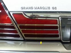 Quality Automotive Accessories - QAA TL43481 2Pc Stainless Tail Light Trim for 2003-2011 Mercury Grand Marquis - Image 1