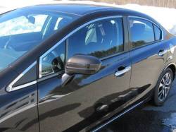 Quality Automotive Accessories - QAA WP12214 20Pc Stainless Steel Window Trim for 2012-2015 Honda Civic - Image 2