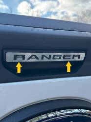 Quality Automotive Accessories - QAA DH64346 1Pc Stainless Tailgate Handle Trim for 24-25 Ford Ranger - Image 2