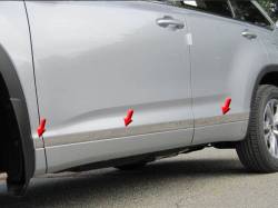 Quality Automotive Accessories - QAA TH13346 2Pc Stainless Rocker Panel Trim for 2013-2017 Hyundai Elantra - Image 1
