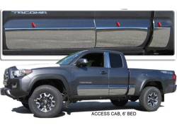 Quality Automotive Accessories - QAA TH15131 2Pc Stainless Steel Rocker Panel Trim for 2015-2017 Toyota Camry - Image 1