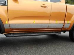 Quality Automotive Accessories - QAA TH59345 8Pc Stainless Steel Rocker Panel Trim for 2019-2023 Ford Ranger - Image 1