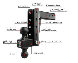 BulletProof Hitches - BulletProof LD206 2.0" Light Duty 6" Drop/Rise Hitch - Image 6