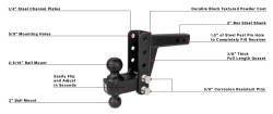 BulletProof Hitches - BulletProof MD204 2.0" Medium Duty 4" Drop Or Rise Hitch - Image 5