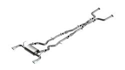 Borla - Borla 140977 S-Type Cat-Back Exhaust One Split Rear Exit for 16-24 Q50 3.0L RWD - Image 1