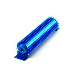 Speedmaster - Speedmaster PCE186.1003 12" Blu Anodized Trans Oil Cooler w/Fittings Single Pass - Image 1