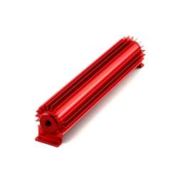 Speedmaster - Speedmaster PCE186.1005 15" Red Anodized Single Pass Trans Oil Cooler w/Fittings - Image 1