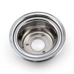 Speedmaster - Speedmaster PCE239.1016 Chevy BBC 454 Steel LWP 3 Groove Crank Pulley Chrome - Image 1