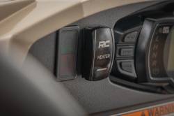 Rough Country Suspension Systems - Rough Country 710HS 2x1 Cab Heat Rocker Switch w/LED Logo Black/Blue - Image 3