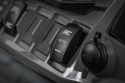 Rough Country Suspension Systems - Rough Country 710HS 2x1 Cab Heat Rocker Switch w/LED Logo Black/Blue - Image 2