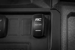 Rough Country Suspension Systems - Rough Country 710HS 2x1 Cab Heat Rocker Switch w/LED Logo Black/Blue - Image 4