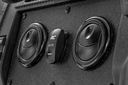 Rough Country Suspension Systems - Rough Country 710HS 2x1 Cab Heat Rocker Switch w/LED Logo Black/Blue - Image 5