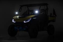 Rough Country Suspension Systems - Rough Country 93223 A-Pillar 3" LED Ditch Light Kit-Flood for Segway 570 F - Image 5
