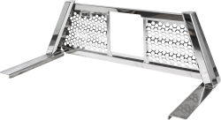 Highway Products - Highway Products 4030-062 Honeycomb Open Wave Polished Aluminum Upright Smooth - Image 2