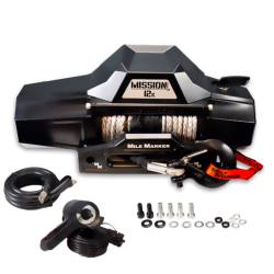 Mile Marker - Mile Marker 78-53251WR 12K Mission Recovery Winch w/Synthetic Rope - Image 1