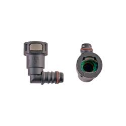 IAG Performance - IAG RPL-FIT-05825 1/2" SAE Quick Connect Female to 1/2" Hose Barb Right Angled - Image 1