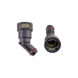 IAG Performance - IAG RPL-FIT-05800 5/8" SAE Quick Connect Female to 5/8" Hose Barb Angled - Image 1
