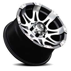 Raceline Wheels - Raceline Wheels Raptor 982 17x9 5x5.5 0mm Black/Machined 982-79055 - Image 2