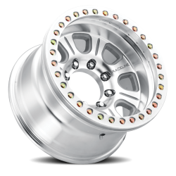 Raceline Wheels - Raceline Wheels Monster BL RT233 17x9.5 5x5.0 -19mm Silver/Mach RT233-79550-19 - Image 2
