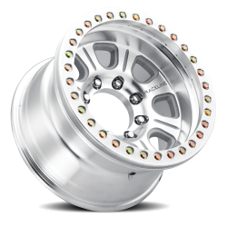 Raceline Wheels - Raceline Wheels Monster BL RT233 17x9.5 5x4.5 -32mm Silver/Mach RT233-79512-32 - Image 2