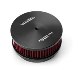Speedmaster - Speedmaster PCE104.1087.01 6"x2" Washable Billet Alum Air Cleaner Kit Black - Image 1