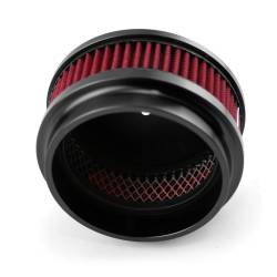 Speedmaster - Speedmaster PCE104.1087.01 6"x2" Washable Billet Alum Air Cleaner Kit Black - Image 2