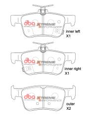 Disc Brakes Australia - DBA DB2429XP Rear Disc Brake Pad Set 17+ Honda Civic Type-R FK8/FL5 - Image 1