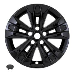Coast To Coast - Coast To Coast IMP522BLK 17" 5 V Spokes Snap-On Hub Caps - Image 1