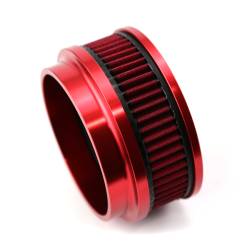 Speedmaster - Speedmaster PCE104.1087.02 6"x2" Washable Billet Alum Air Cleaner Kit Red - Image 2
