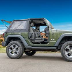 EZ4x4 - EZ4x4 1997 0092 Razor Aluminum Tube Doors Black for 97-06 Jeep Wrangler TJ - Image 3
