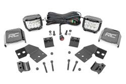 Rough Country Suspension Systems - Rough Country 93304 A-Pillar 3" LED Ditch Light Kit-Spot for Xpedition ADV 5 - Image 1