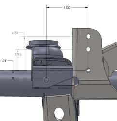 Artec Industries - Artec TJ3013 Raised Trackbar Bracket for 97-06 Jeep Wrangler TJ Front Axle - Image 2