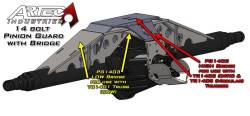 Artec Industries - Artec PG1403 14-Bolt Pinion Guard w/Truss Bridge Low - Image 2