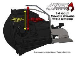 Artec Industries - Artec PG1403 14-Bolt Pinion Guard w/Truss Bridge Low - Image 3
