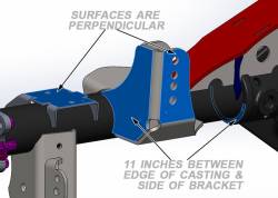 Artec Industries - Artec BR1135 Rear Tracbar Bracket 3.5" Diameter for 07-18 Jeep Wrangler JK - Image 2
