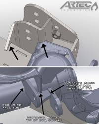 Artec Industries - Artec JK4406 Heavy Duty Raised Tracbar Bracket for 07-18 Jeep Wrangler JK - Image 3