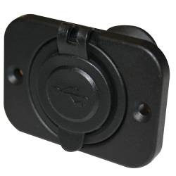 Bulldog Winch - Bulldog Winch 20287 USB Power Socket Dual 5V 1A/2.1A w/Cover/3 Mounting Brackets - Image 1
