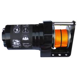 Bulldog Winch - Bulldog Winch 15021R2 Snow Plow Winch Black 600lb Plow Lift 30" Strap w/Connect - Image 2