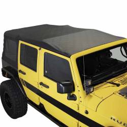 King 4WD - King 4wd 14010635 Soft Top Tinted Windows for 10-18 Wrangler JK 4DR Blk Diamond - Image 3