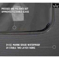King 4WD - King 4wd 14010635 Soft Top Tinted Windows for 10-18 Wrangler JK 4DR Blk Diamond - Image 6