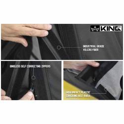 King 4WD - King 4wd 14010635 Soft Top Tinted Windows for 10-18 Wrangler JK 4DR Blk Diamond - Image 7