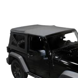 King 4WD - King 4wd 14010535 Black-D Repl Soft Top Tinted Windows for 10-18 Wrangler JK 2dr - Image 1