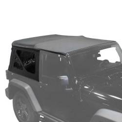 King 4WD - King 4wd 14010535 Black-D Repl Soft Top Tinted Windows for 10-18 Wrangler JK 2dr - Image 3