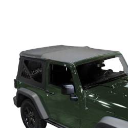 King 4WD - King 4wd 14010335 Soft Top Tinted Windows for 07-09 Jeep Wrangler JK 2DR Black - Image 1
